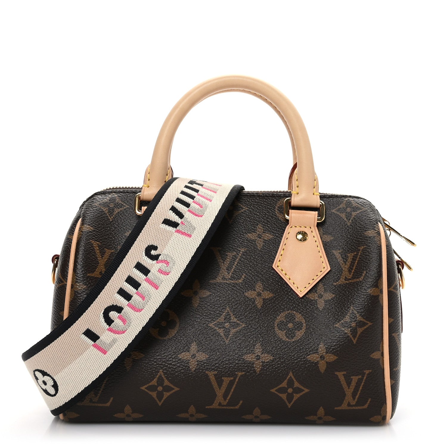 Louis Vuitton Monogram Speedy Bandouliere 20 Black 1 of 10