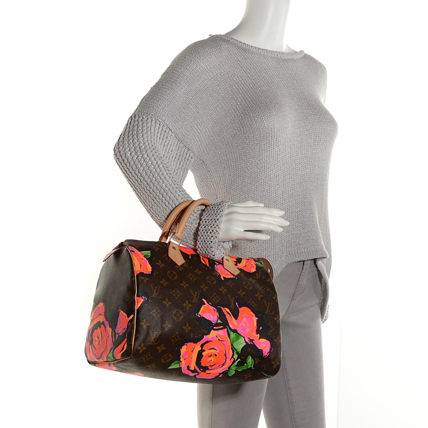 Louis Vuitton Monogram Roses Speedy 30 2 of 7