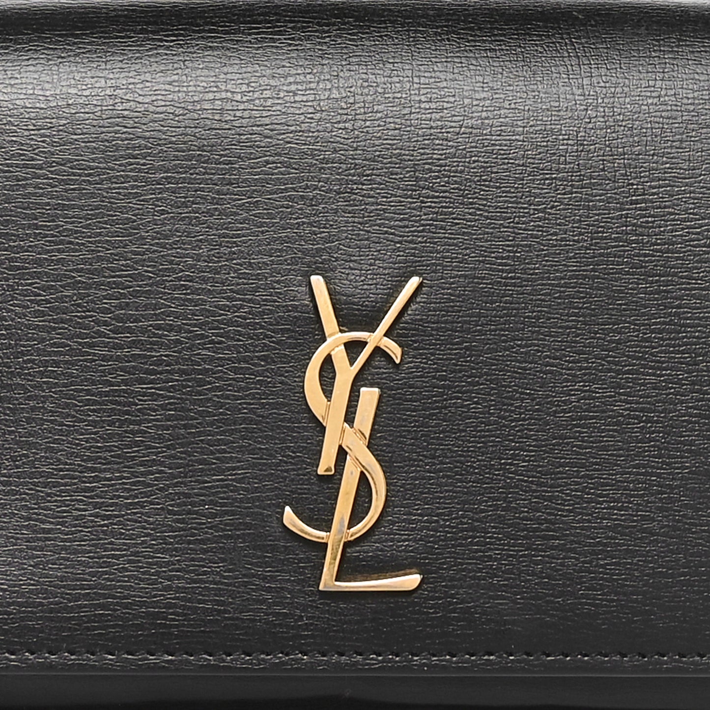 Smooth Calfskin Monogram Phone Holder Crossbody Black
