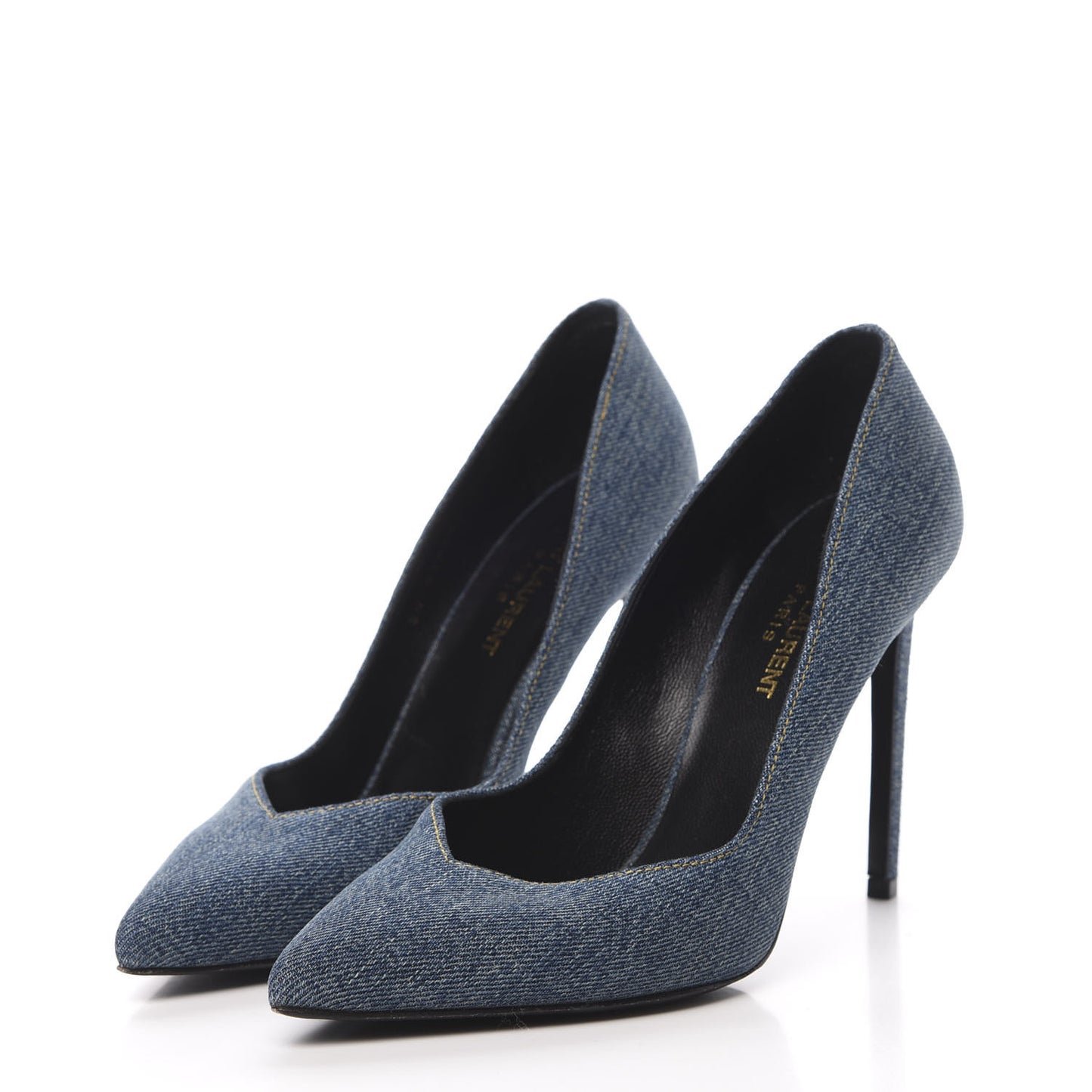 Denim Classic Paris Escarpin V 105 Skinny Pumps 37.5 Light Blue