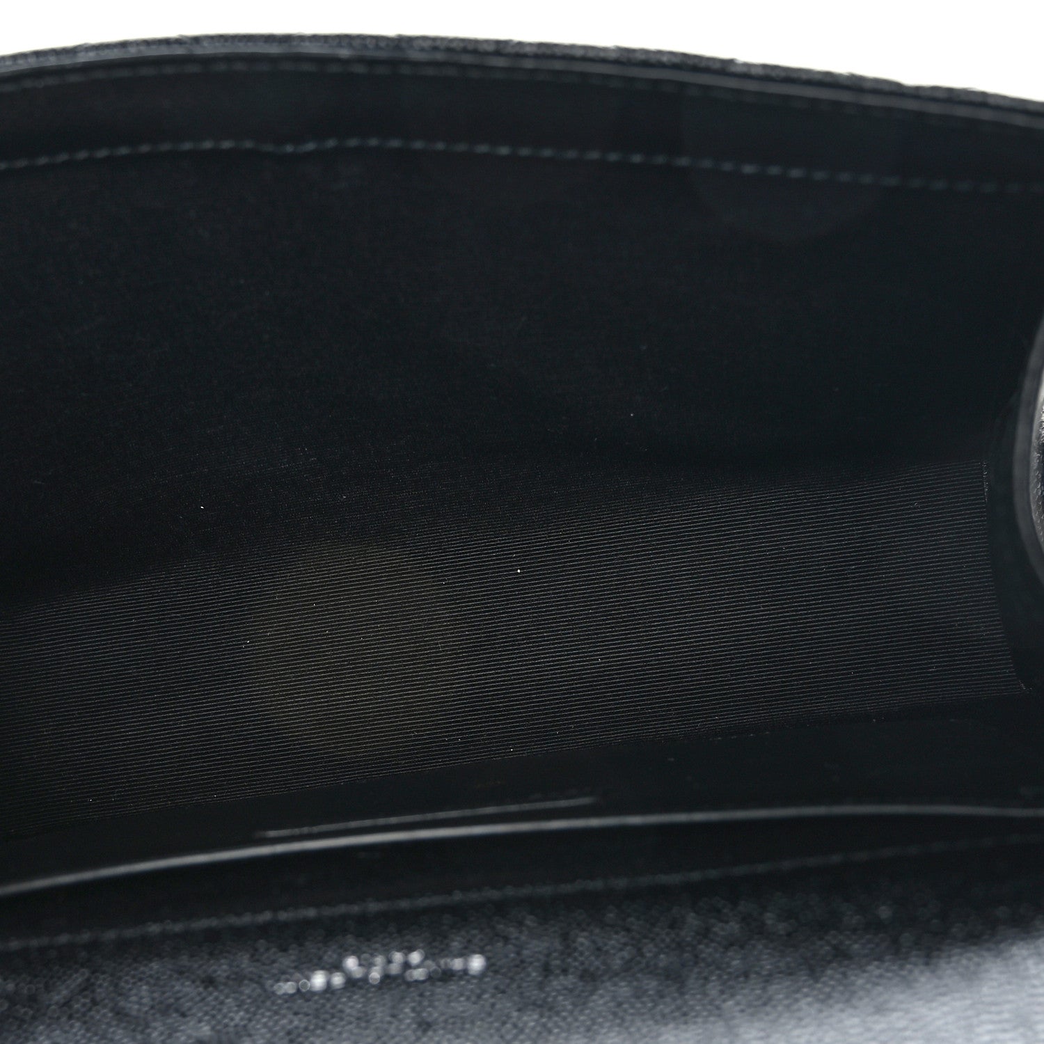 Saint Laurent Grain De Poudre Textured Mixed Matelasse Triquilt Medium Monogram Satchel Black 5 of 8