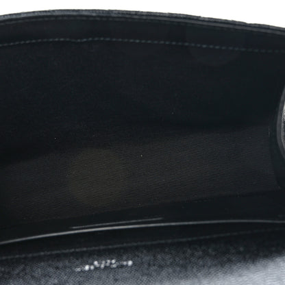 Saint Laurent Grain De Poudre Textured Mixed Matelasse Triquilt Medium Monogram Satchel Black 5 of 8