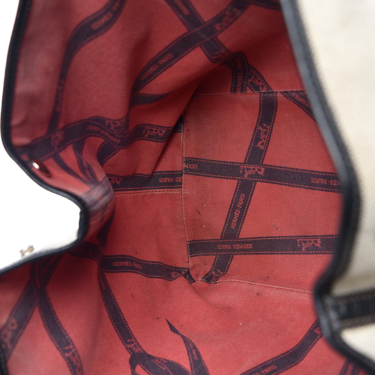 Buffle Skipper Toile Garden Party 36 MM Tote Marron Fonce