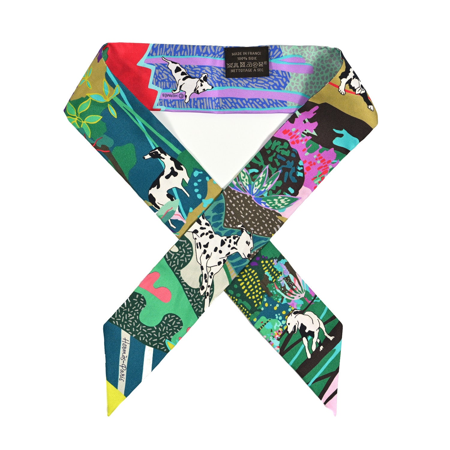 Hermes Silk En Liberte Twilly Vert Cyclamen Multicolor 1 of 3