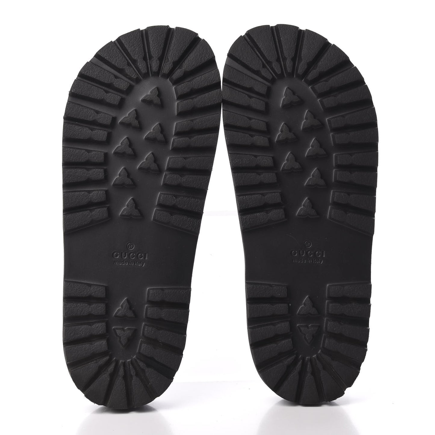 Rubber Web Mens Lug Sole Slide Sandals 5 Black Green Red