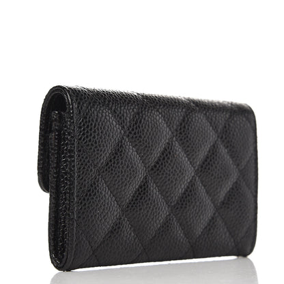 Chanel Caviar Quilted Flap Card Holder Black 3 of 9