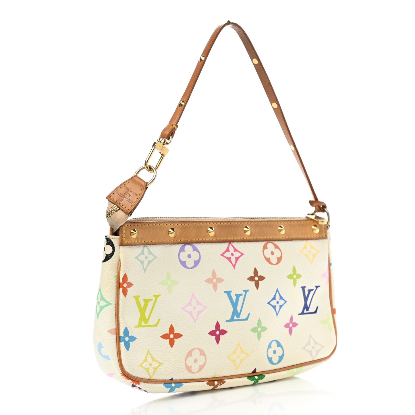 Monogram Multicolor Pochette Accessories White