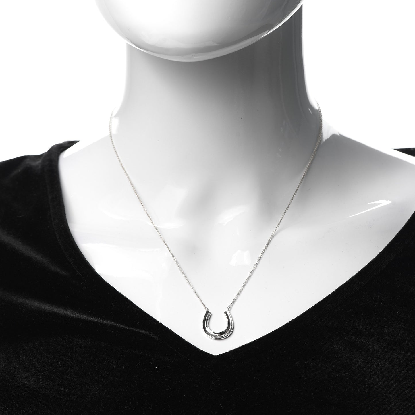 Sterling Silver 1837 Horseshoe Pendant Necklace