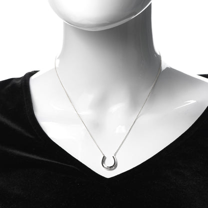 Tiffany Sterling Silver 1837 Horseshoe Pendant Necklace 2 of 6