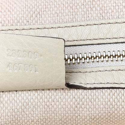 Gucci Pebbled Calfskin Medium Soho Shoulder Bag Off White 7 of 11