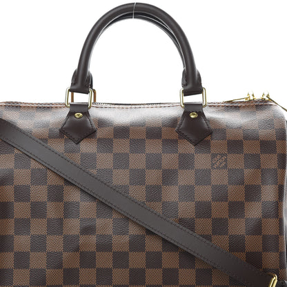 Louis Vuitton Damier Ebene Speedy Bandouliere 30 9 of 14