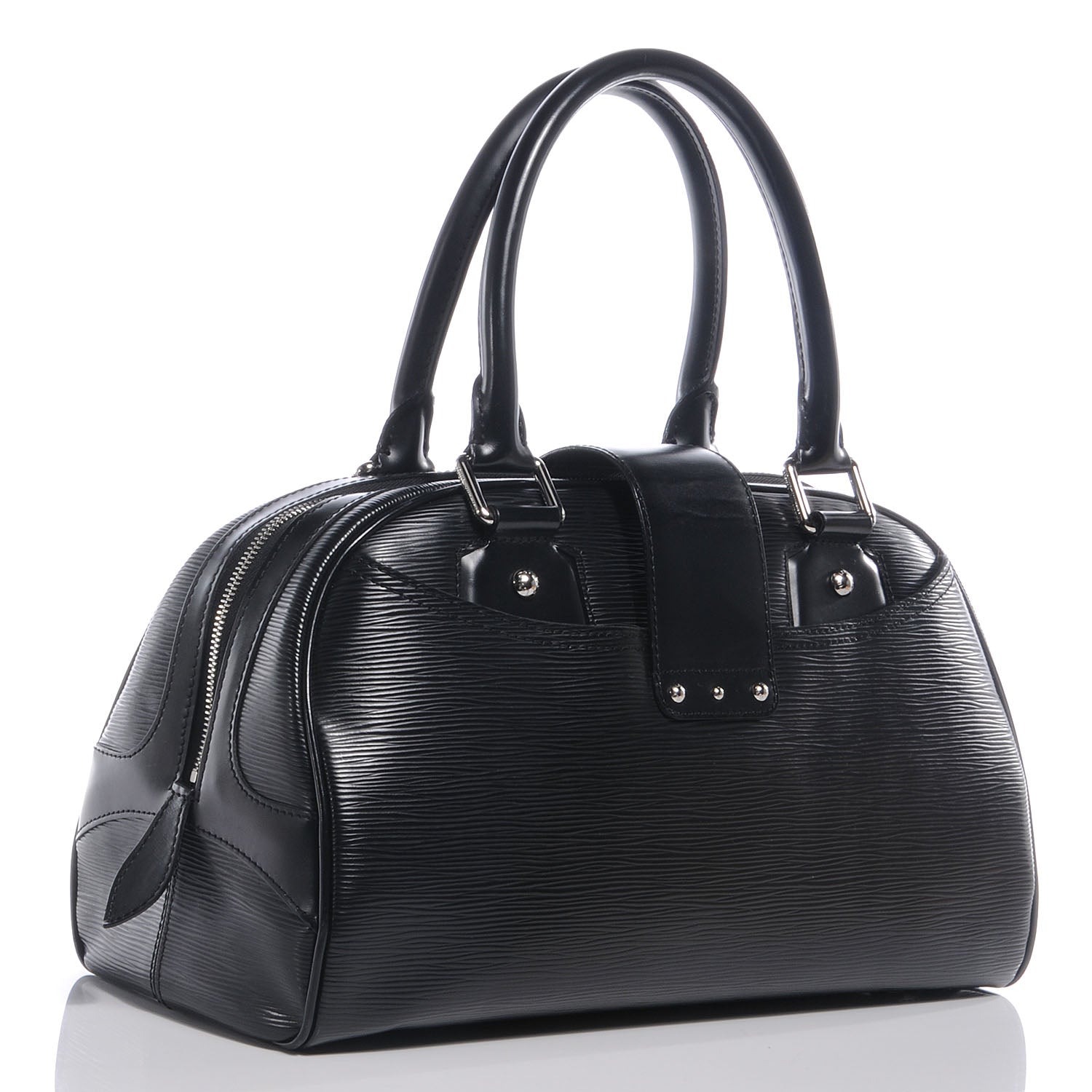 Louis Vuitton Epi Bowling Montaigne GM Black 3 of 9