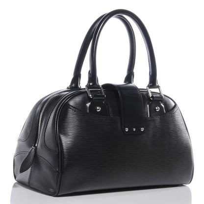 Louis Vuitton Epi Bowling Montaigne GM Black 3 of 9