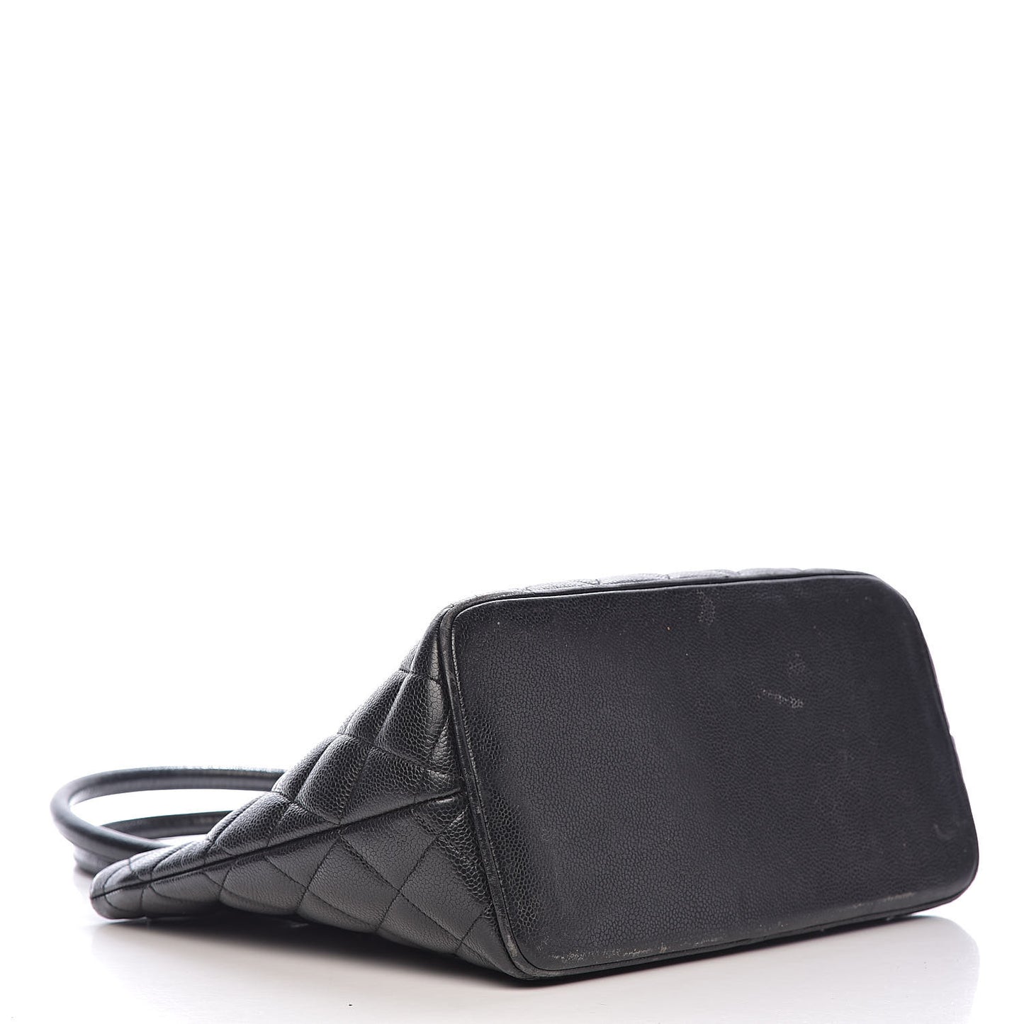 Caviar Quilted Medallion Tote Black