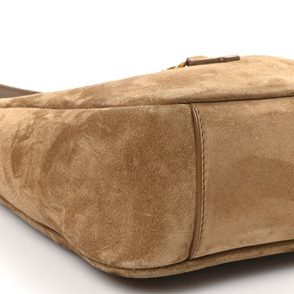 Saint Laurent Suede Baby Le 5 A 7 Hobo Golden Leaf 10 of 11