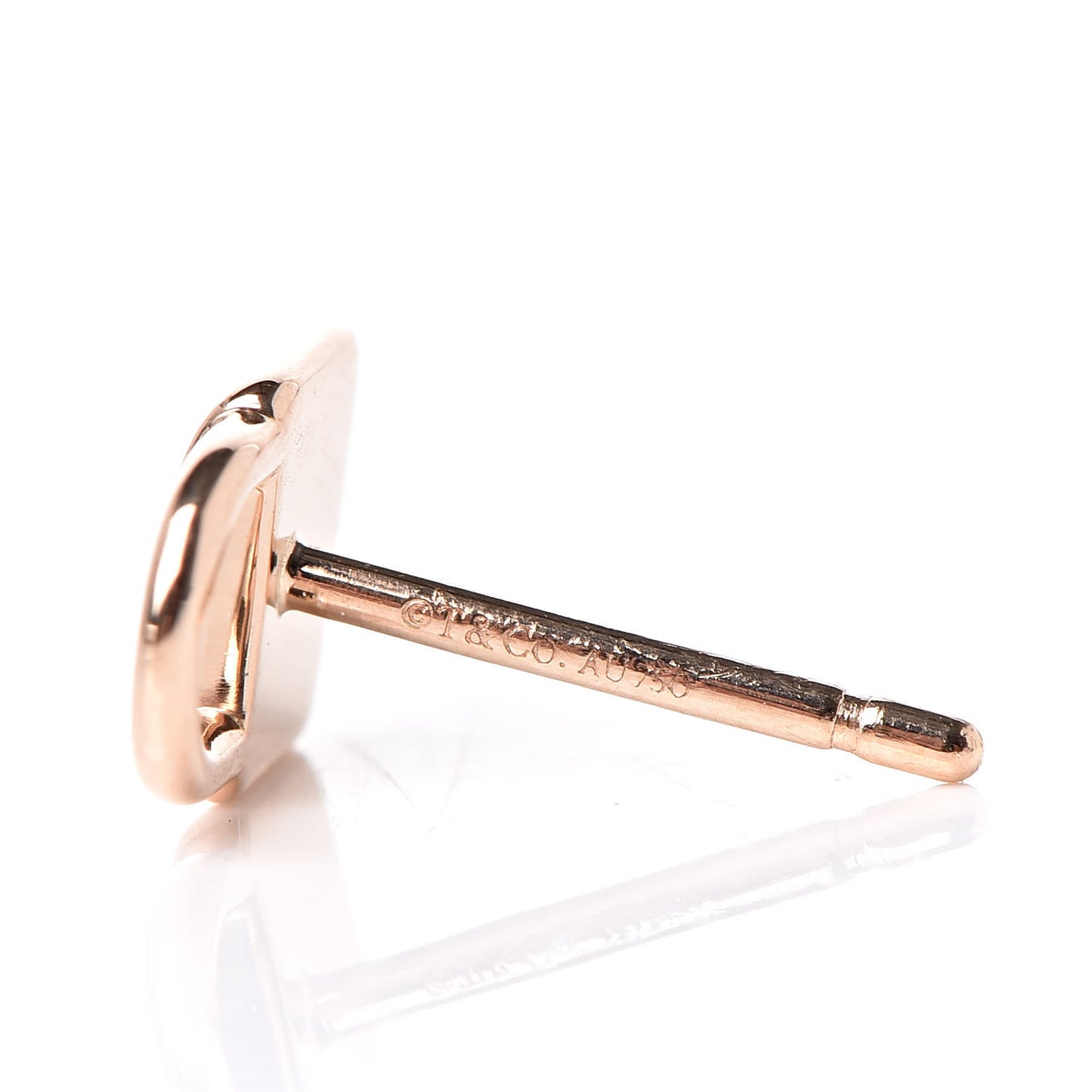 18K Rose Gold Mini Lock Earrings