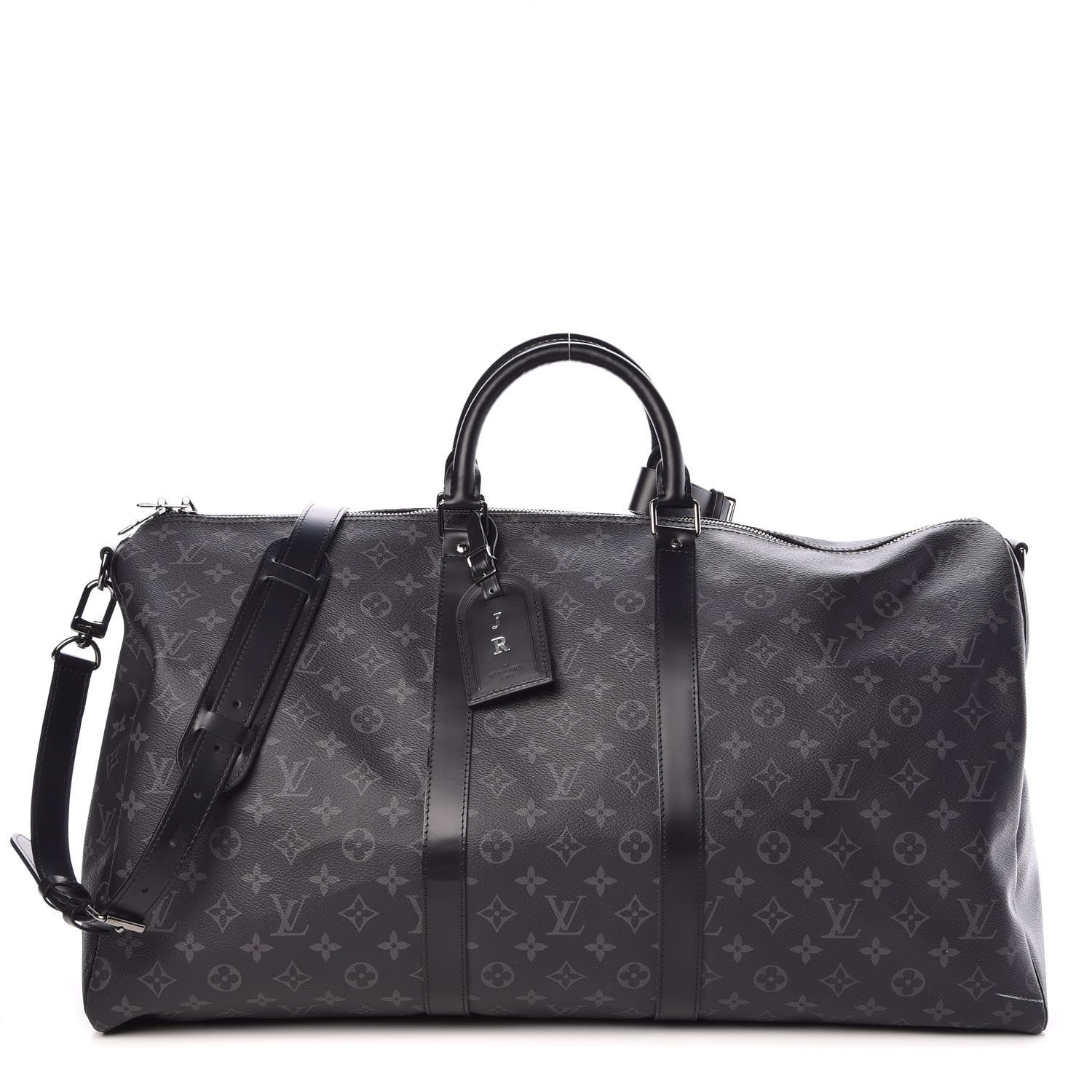 Louis Vuitton Monogram Eclipse Keepall Bandouliere 55 1 of 14