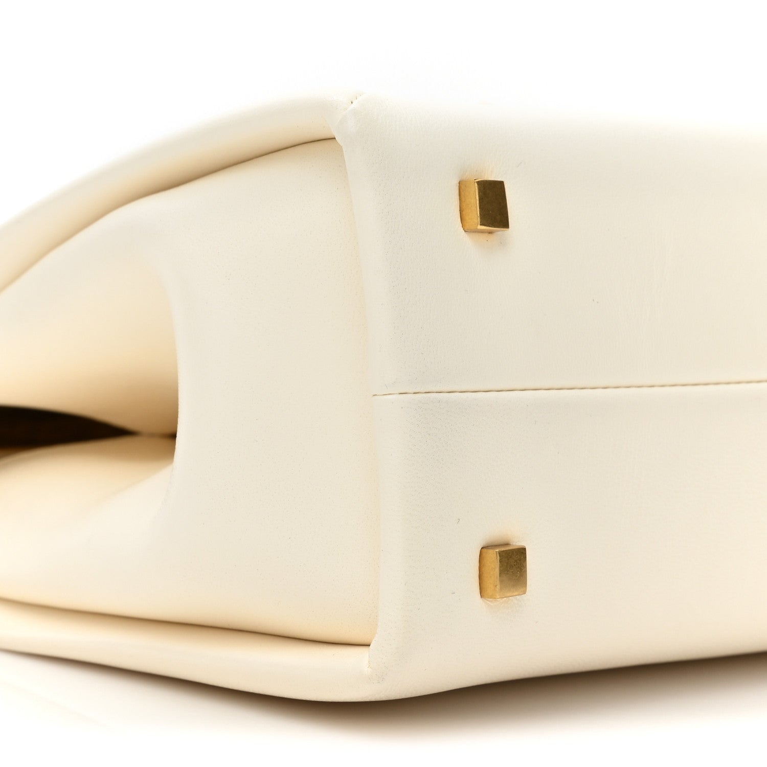 Valentino Garavani Nappa Small One Stud Top Handle Bag Ivory 9 of 9