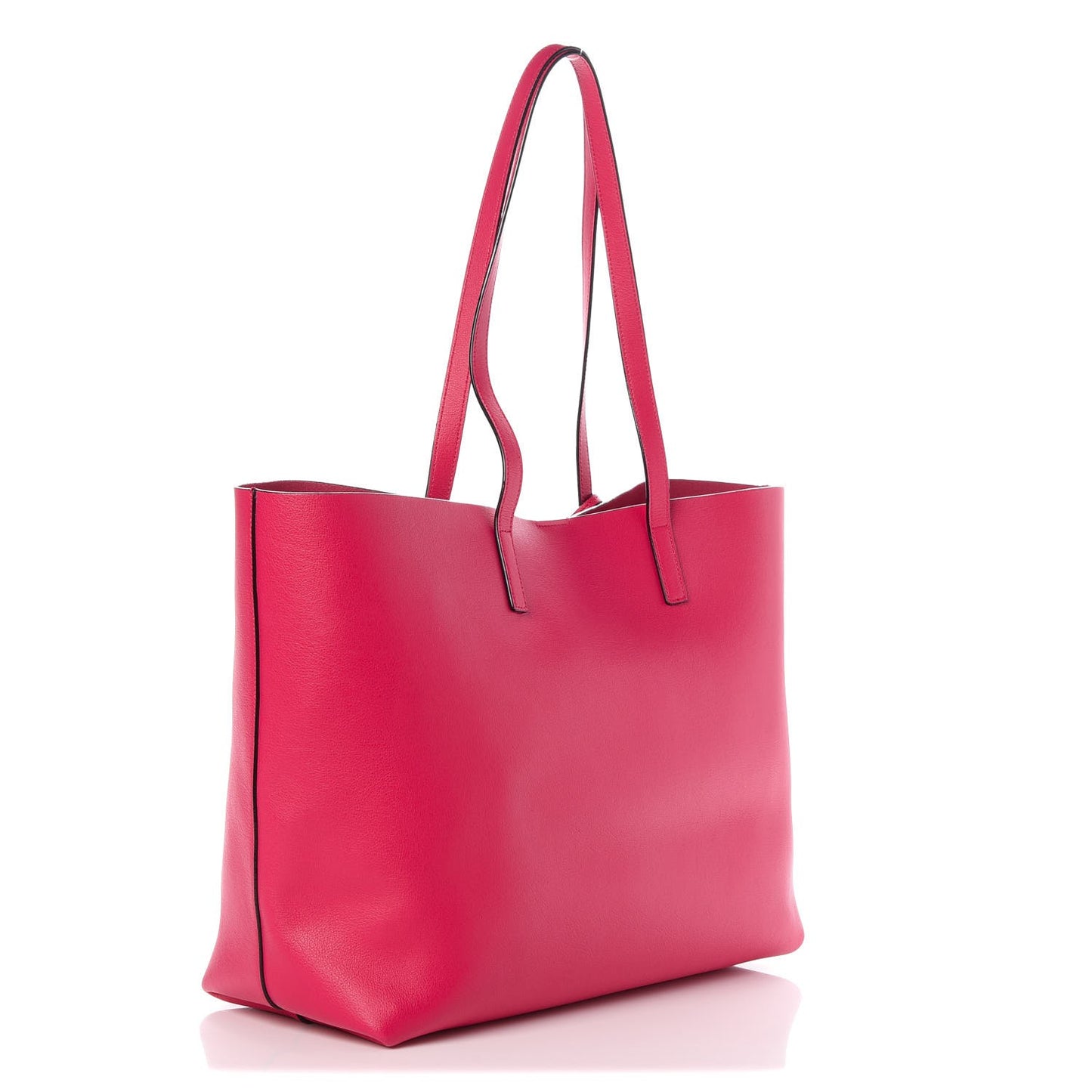 Calfskin Large Shopping Tote Fuchsia