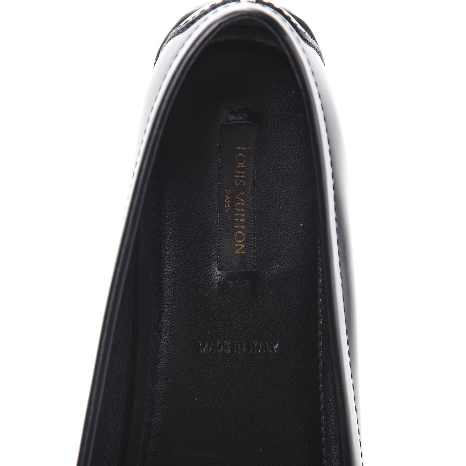 Louis Vuitton Calfskin Cluny Loafers 39 Black 6 of 10