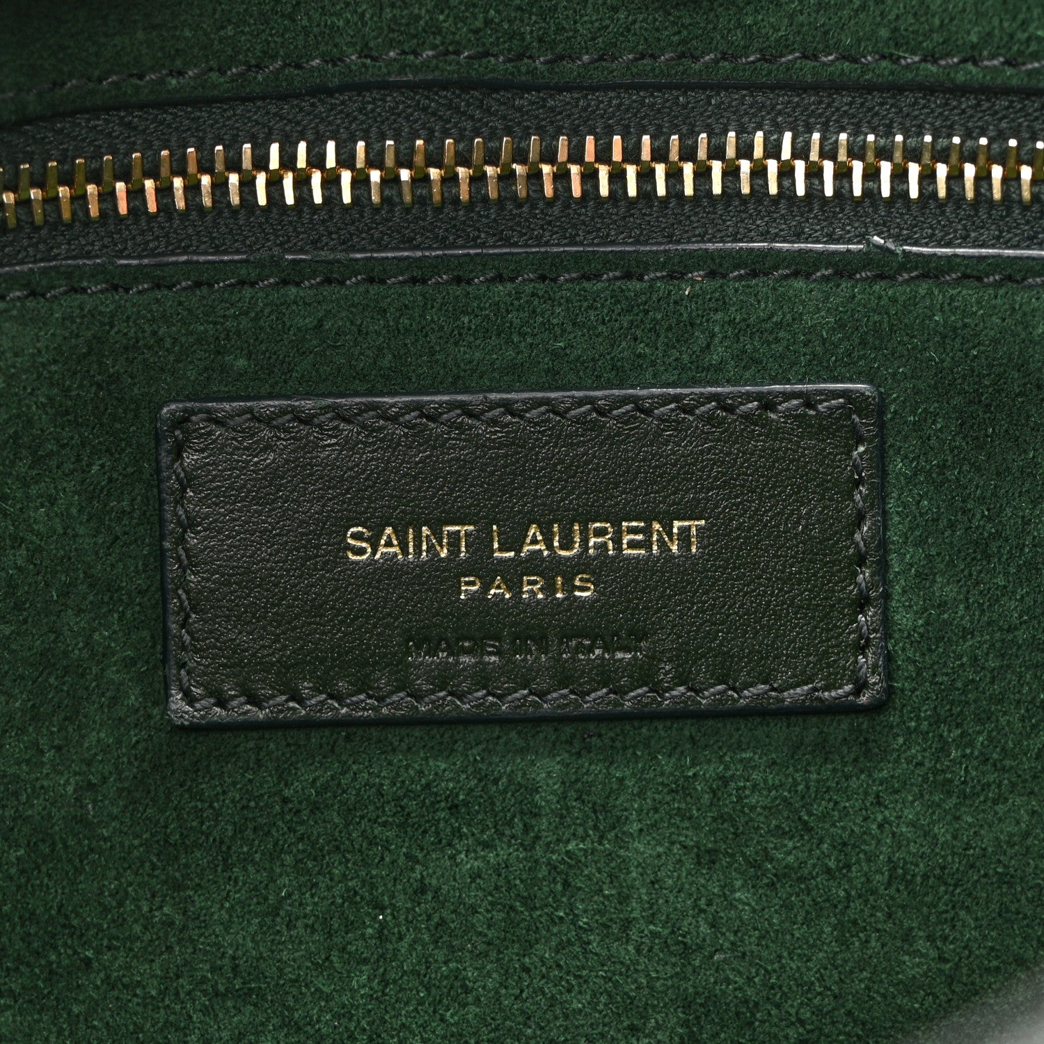 Saint Laurent Calfskin Crocodile Embossed LE 5 A 7 Hobo Vert Fonce 6 of 13