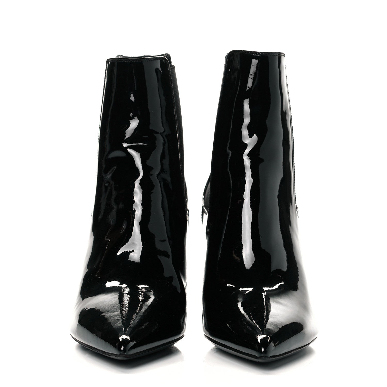Saint Laurent Patent Opyum Booties 38.5 Black 2 of 8