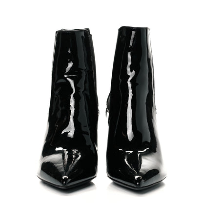 Saint Laurent Patent Opyum Booties 38.5 Black 2 of 8
