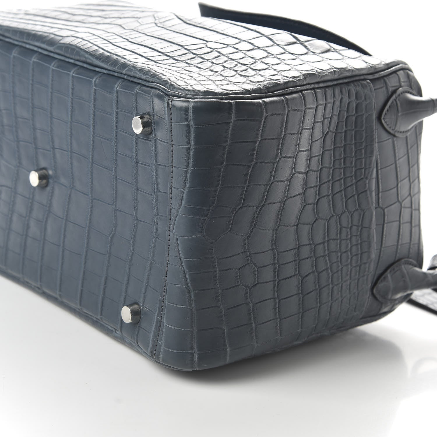 Hermes Matte Niloticus Crocodile Lindy 30 Blue Jean 7 of 9
