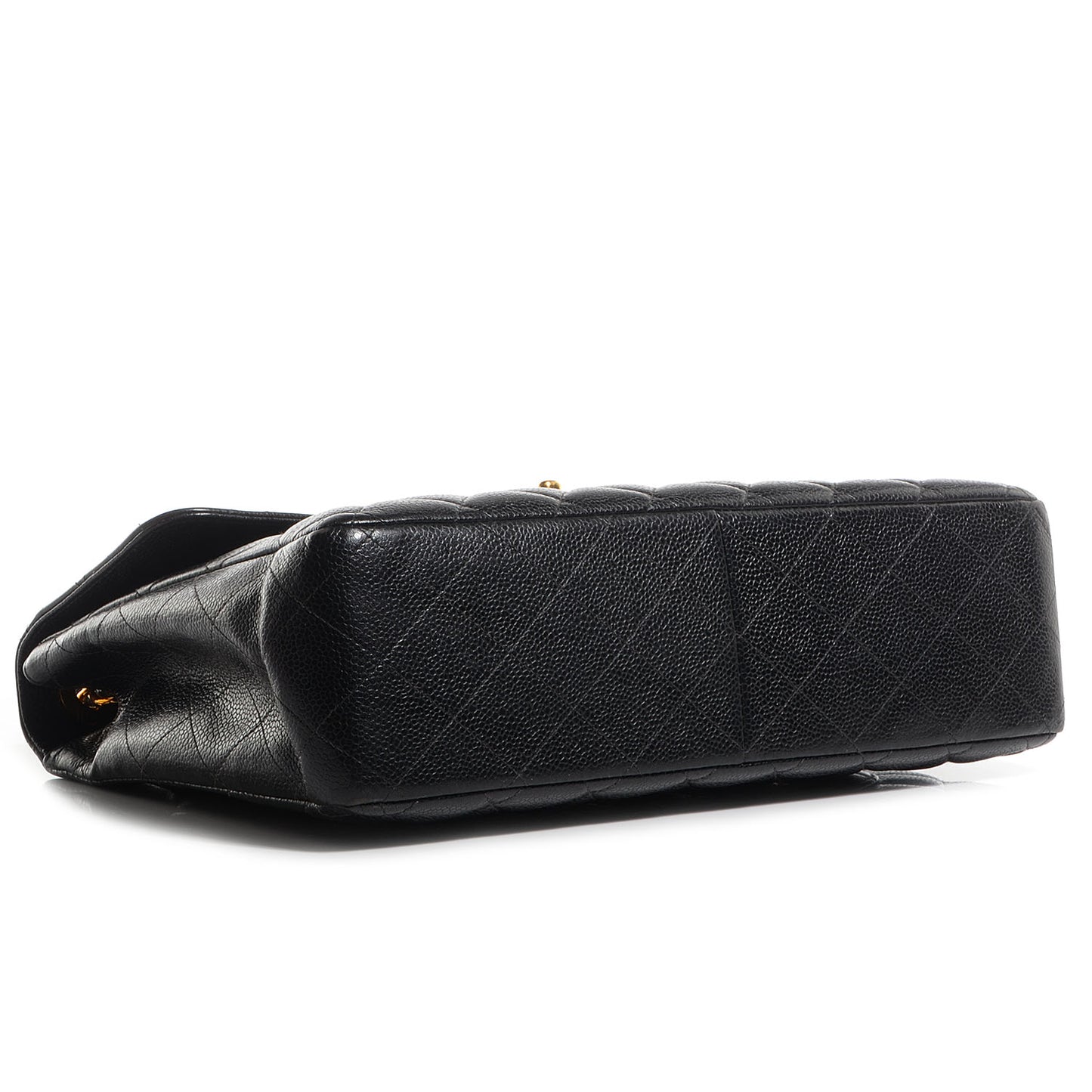Caviar Quilted Jumbo Single Flap Black
