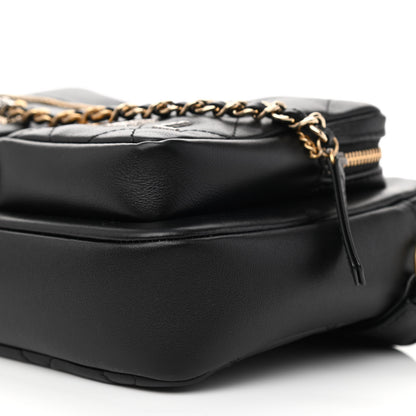 Chanel Calfskin Quilted Small Camera Case Black 9 of 9
