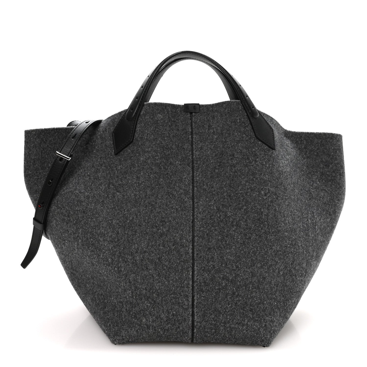 Proenza Schouler Melange Felted Wool Large Chelsea Tote Grey 1 of 10