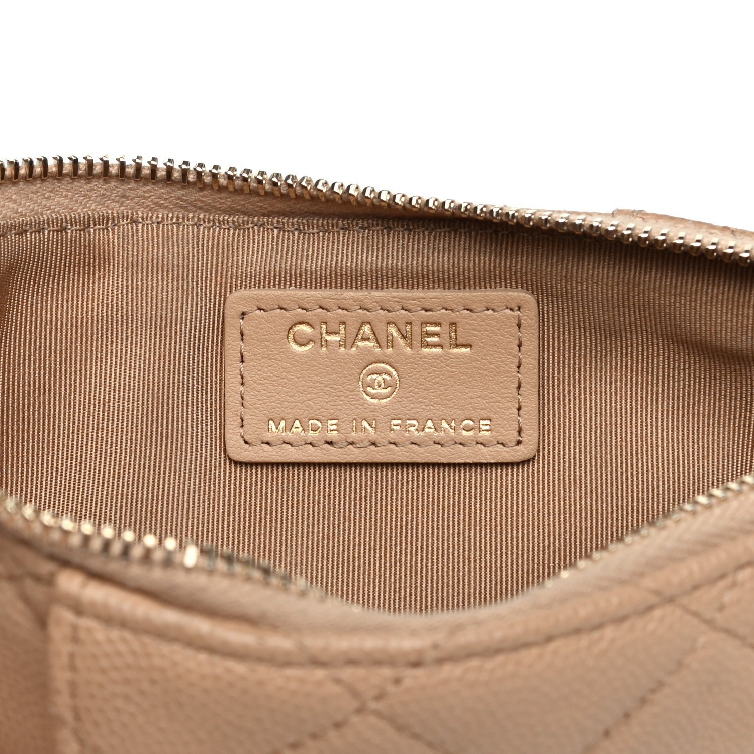 Chanel Caviar Quilted Classic iPhone Pouch Beige 6 of 10