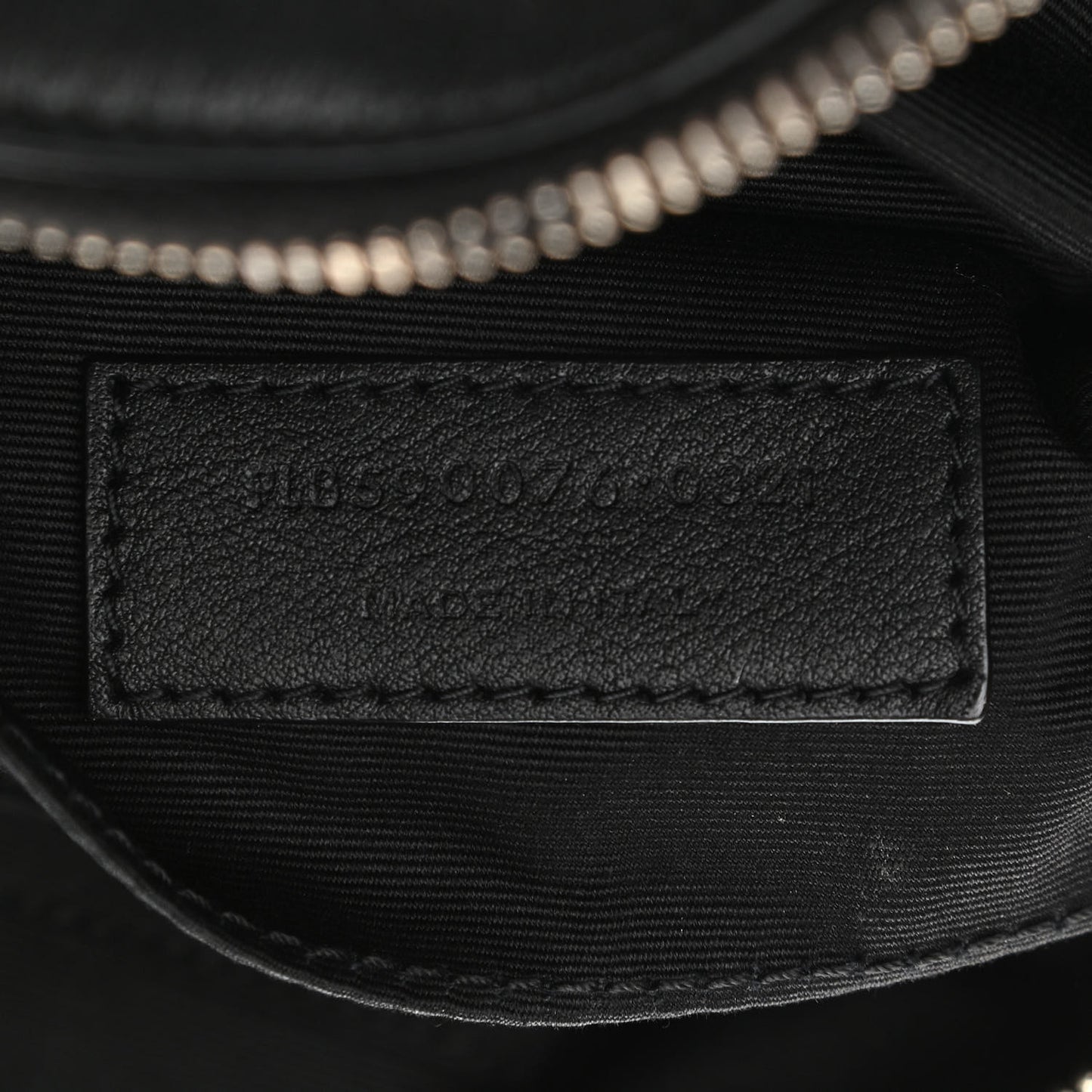Calfskin Monogram Belt Bag Black