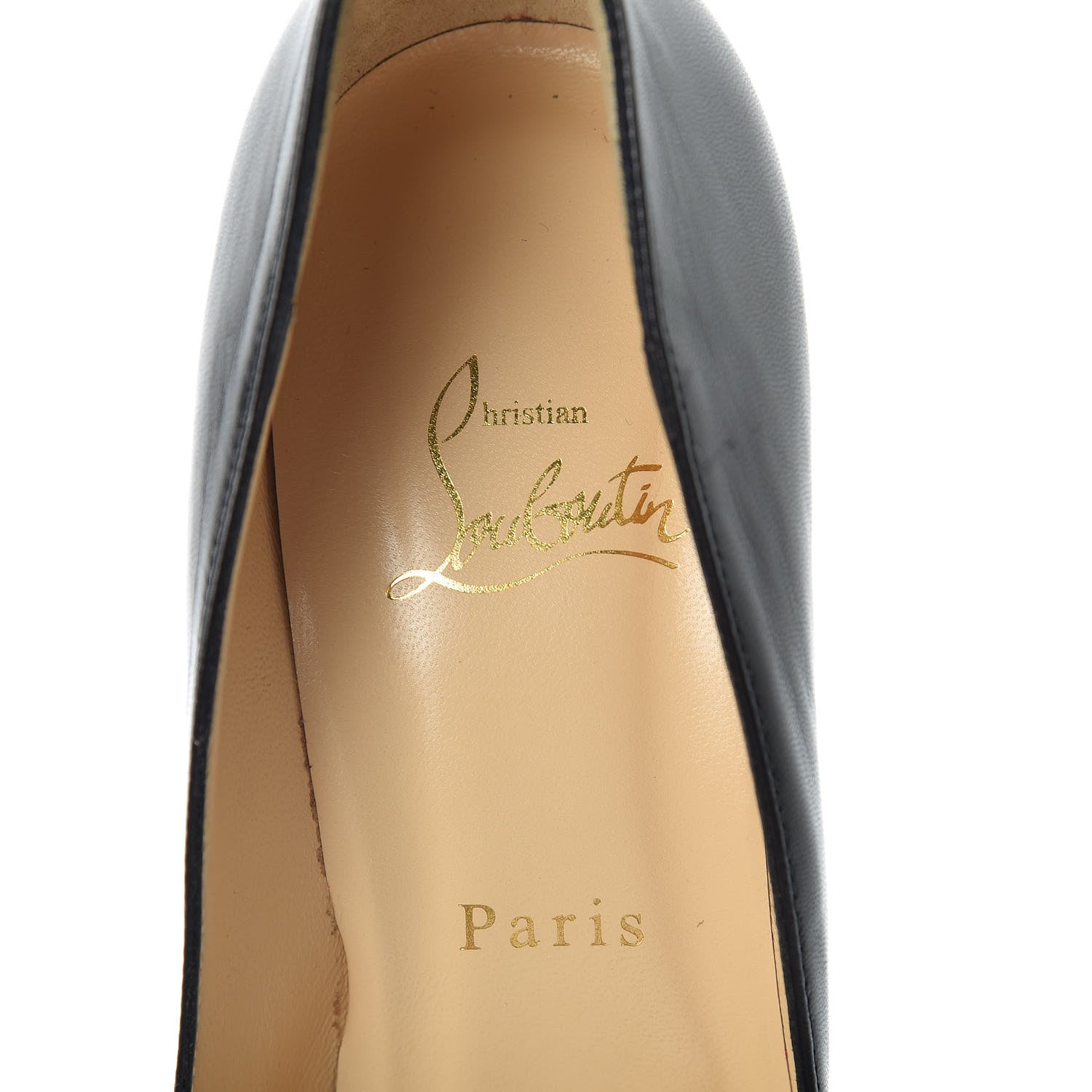 Christian Louboutin Shiny Calfskin Alta Vicky 160 Pumps 39 Black 5 of 7