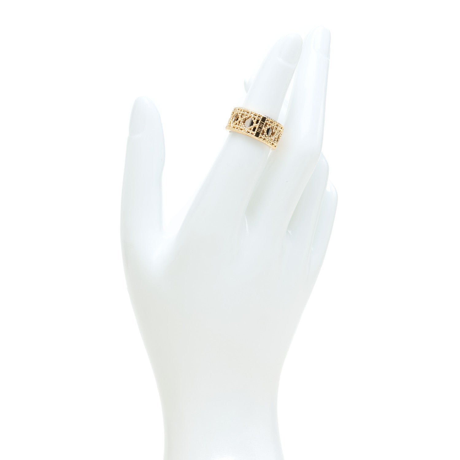 Christian Dior 18K Yellow White Gold My Dior Ring 49 5 1696537