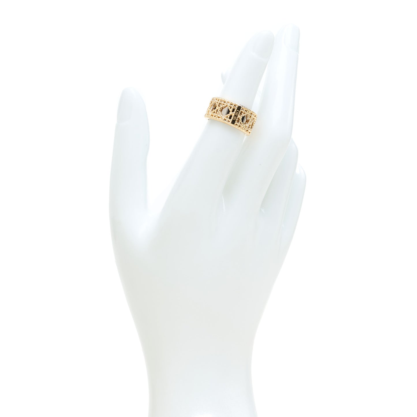 18K Yellow White Gold My Dior Ring 49 5