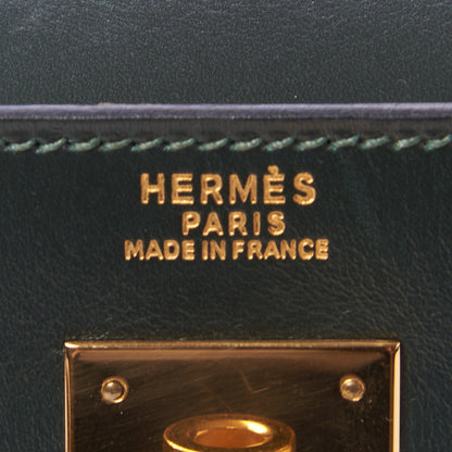 Hermes Box Kelly Sellier 32 Vert Fonce 23 of 32