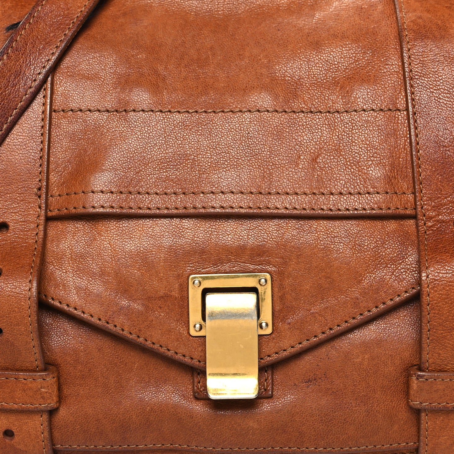 Lambskin Medium PS1 Satchel Saddle
