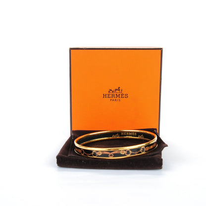 Hermes Enamel Printed Narrow Bracelet 70 5 of 5