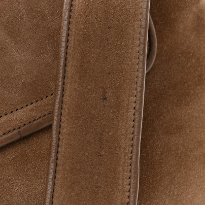 Gucci Suede Cudu Medium 1973 Shoulder Bag Marron Glace 12 of 15