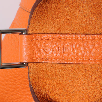 Hermes Taurillon Clemence Picotin Lock MM Orange 6 of 7