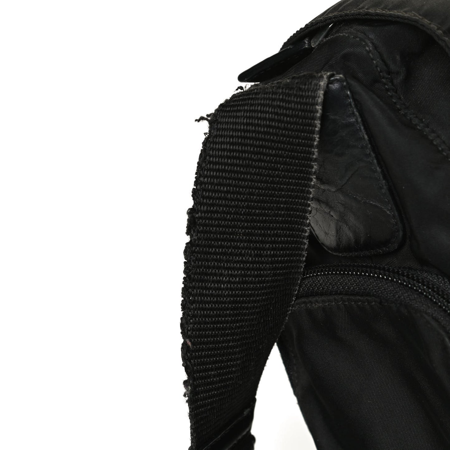 Tessuto Nylon Vela Messenger Bag Black