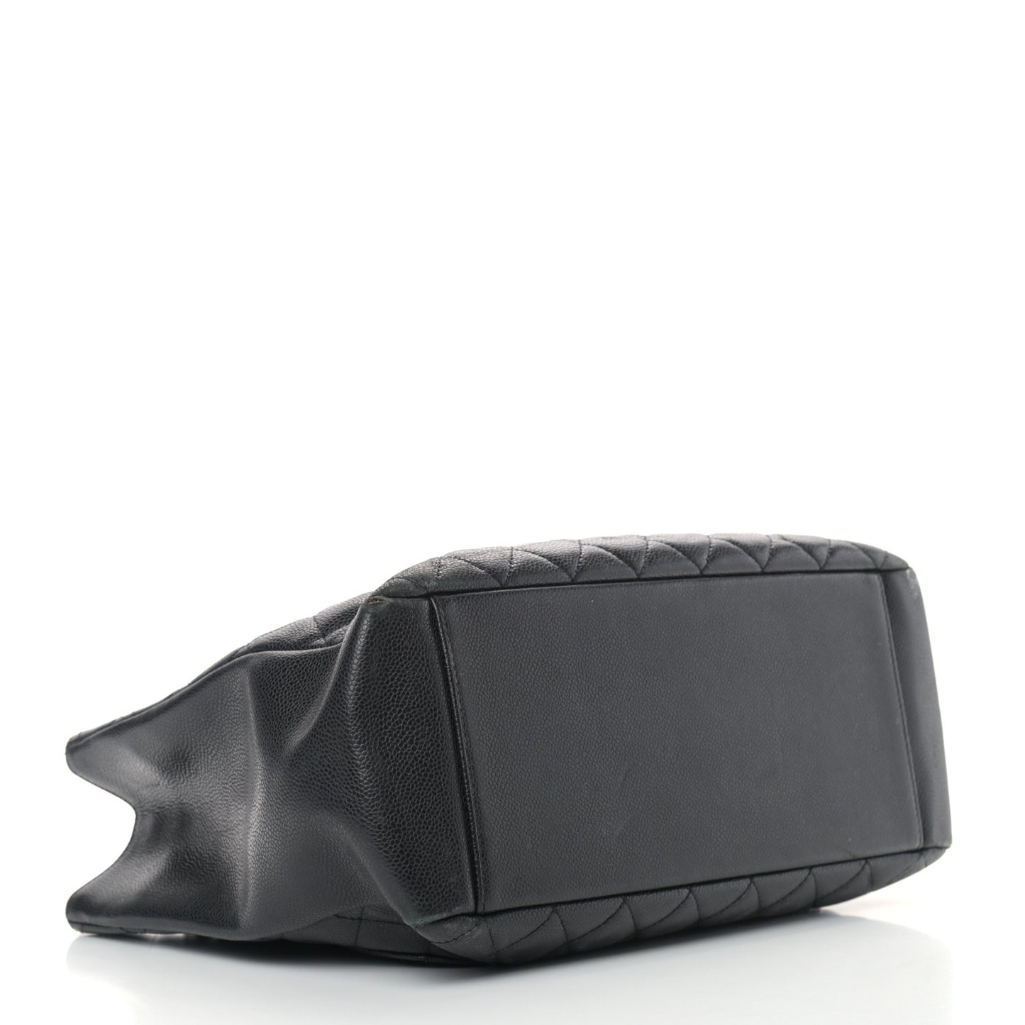 Caviar Quilted Grand Shopping Tote GST Black