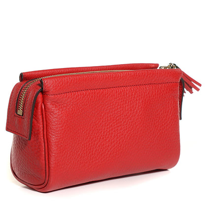 Gucci Pebbled Calfskin Soho Cosmetic Case Tabasco Red 3 of 7