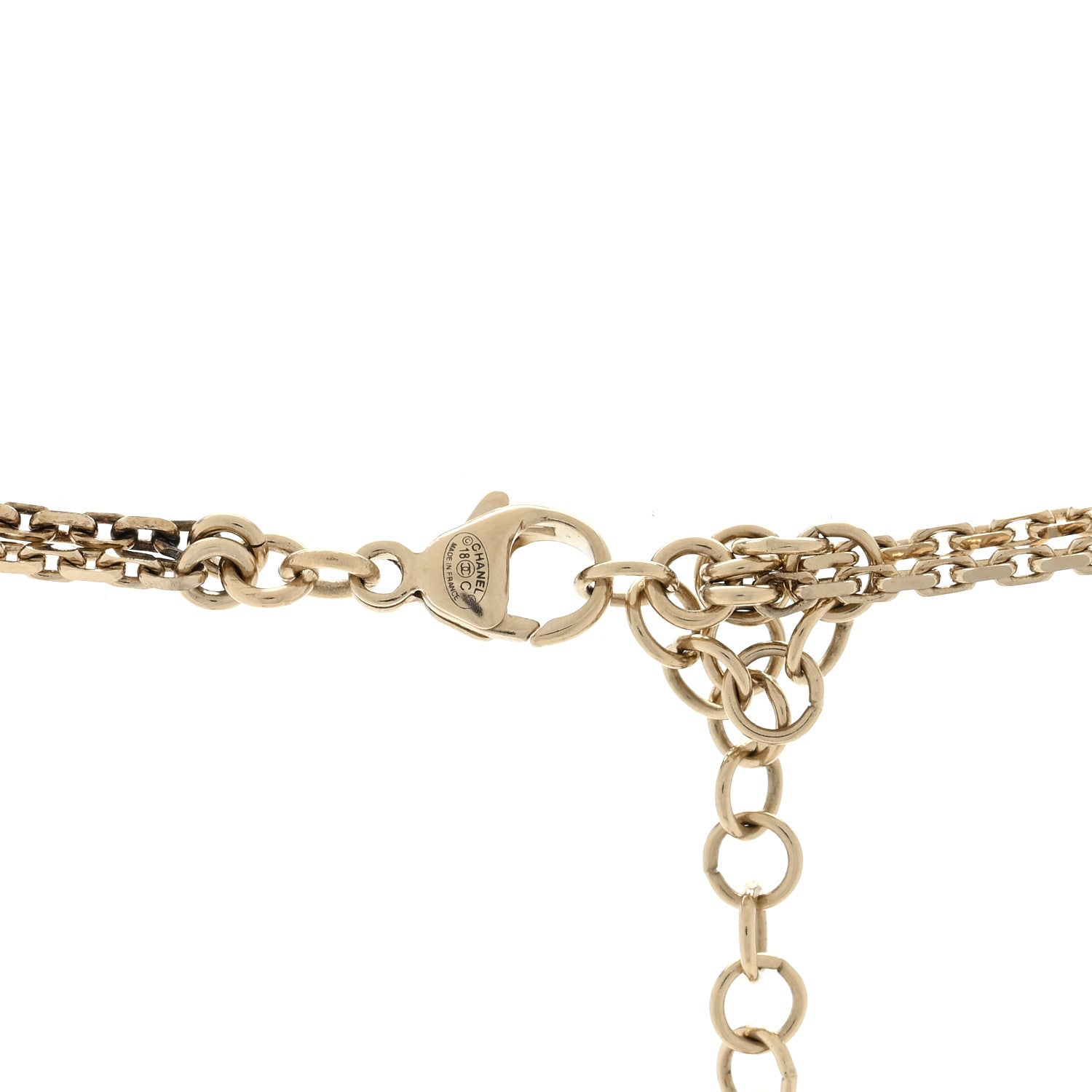 Chanel Pearl Chain CC Paris-Athens Long Multistrand Necklace Gold Pearly White 3 of 4