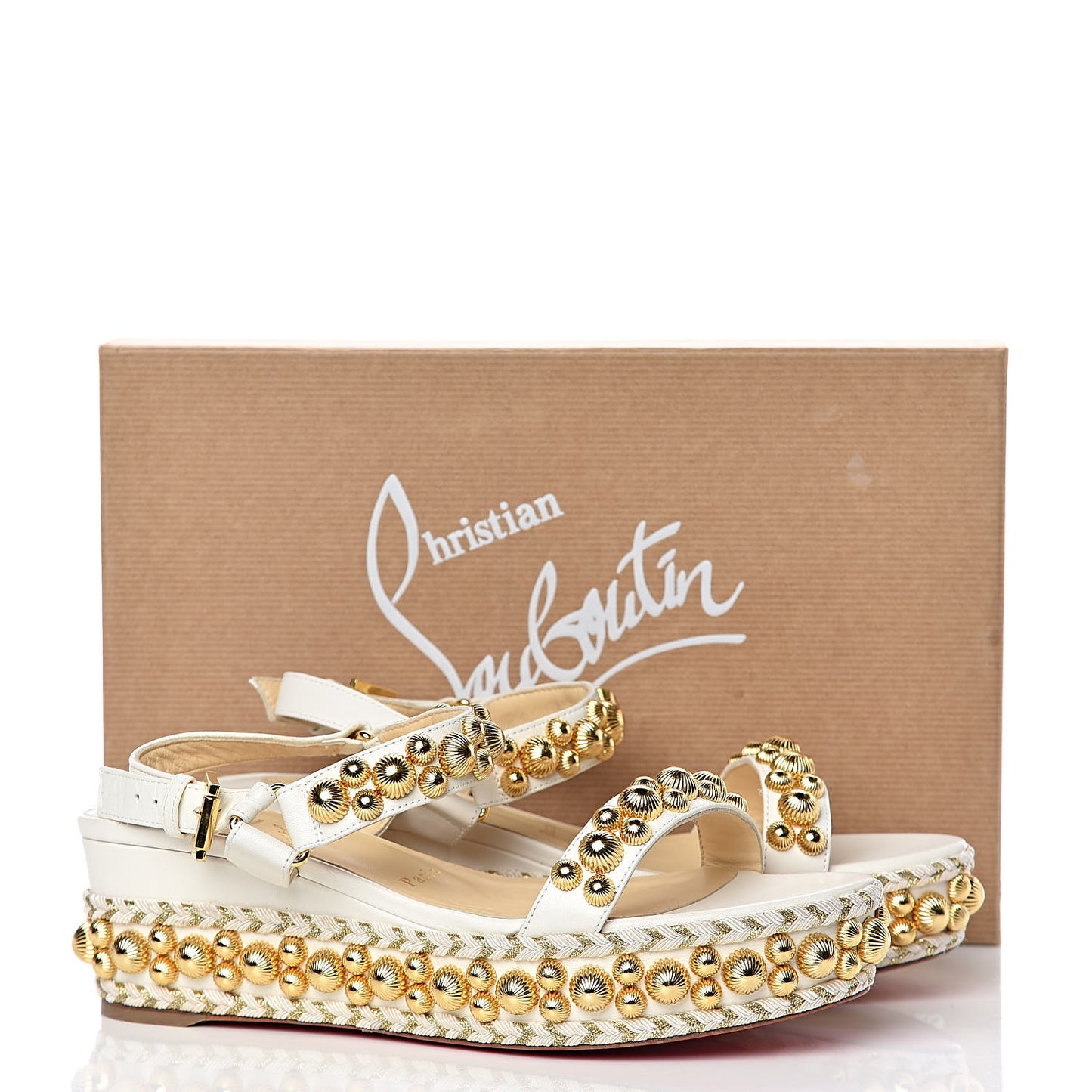 Shiny Nappa Rondaclou 60 Platform Sandals 37 Latte