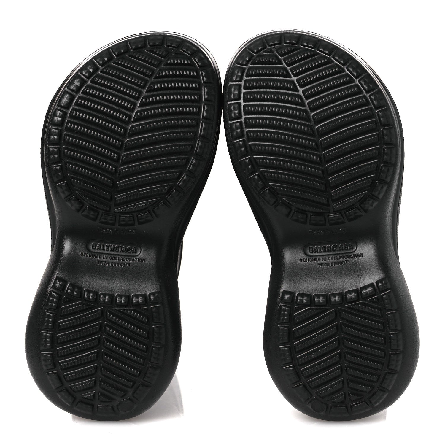 Balenciaga X CROCS Rubber Womens Rain Boots 36 Black 7 of 10