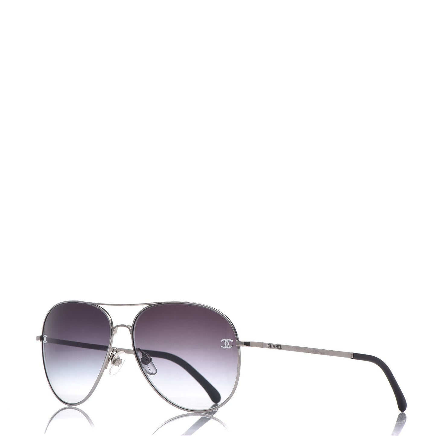 Metal Aviator CC Sunglasses 4189 T-Q Silver