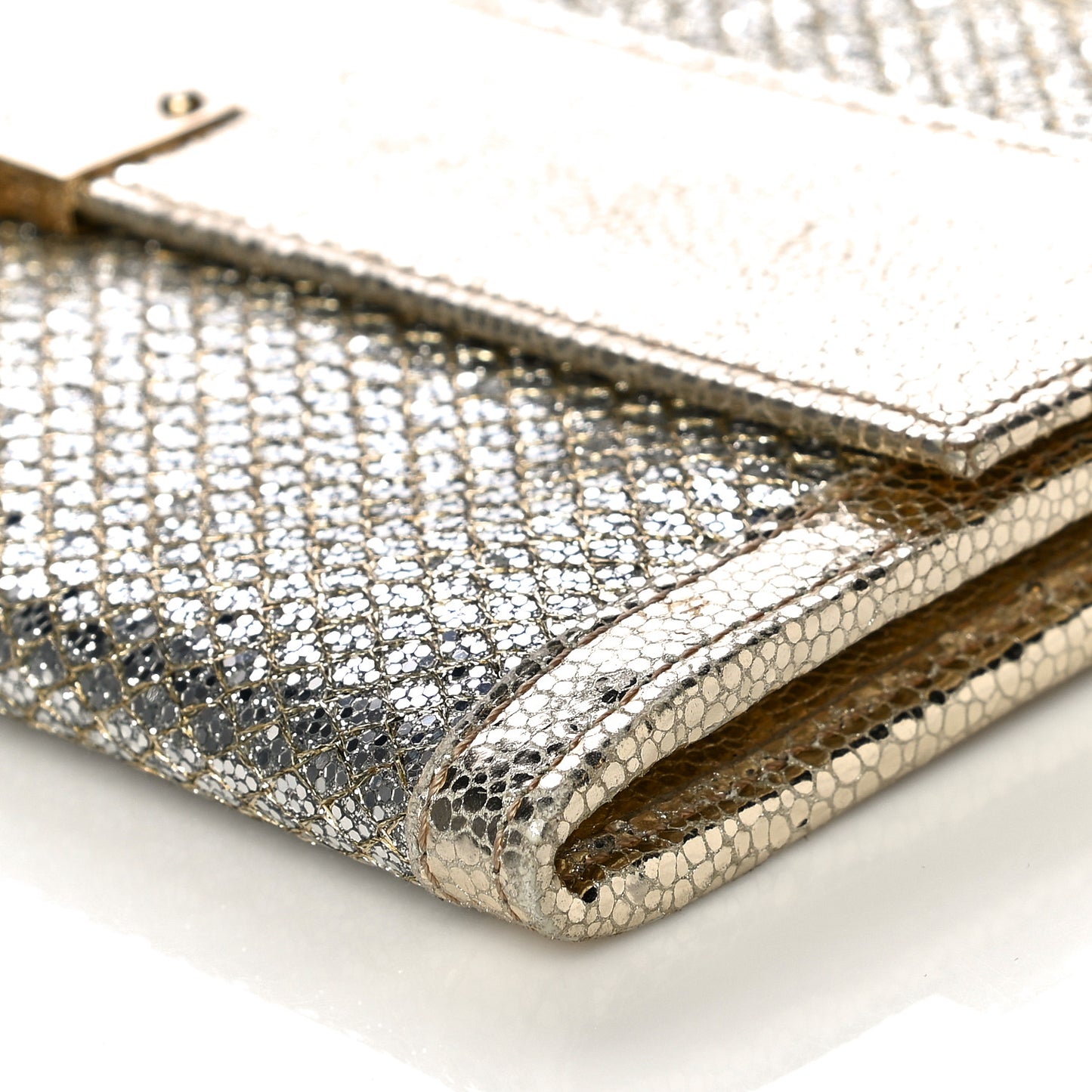 Glitter Fabric Reese Clutch Wallet Metallic