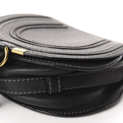 Chloe Calfskin Mini Marcie Round Crossbody Bag Black 7 of 11